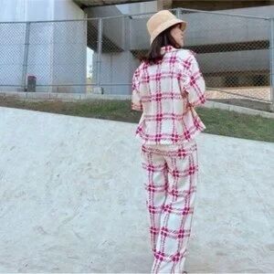 Marni x Uniqlo Plaid Red and White Two-Piece Set XL